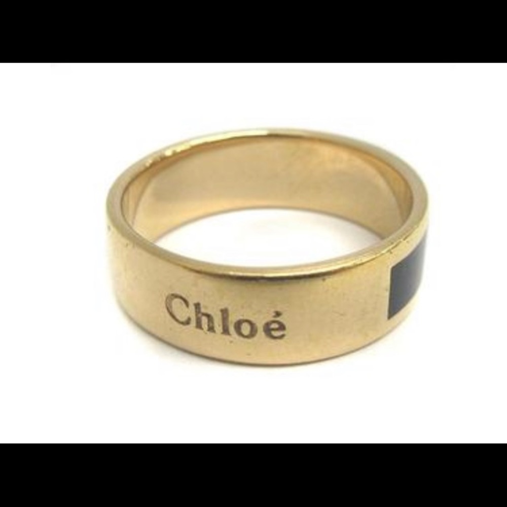 chloe‎ gold tone ring